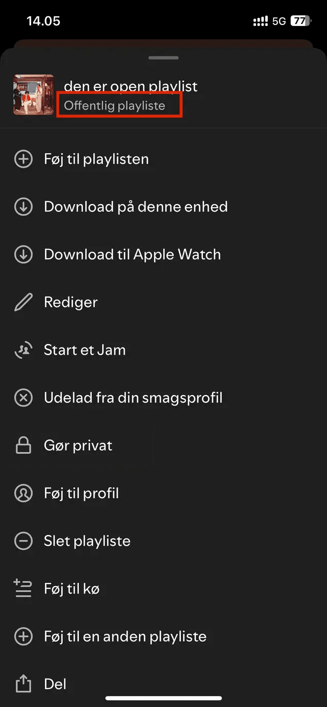 Playlist bereit